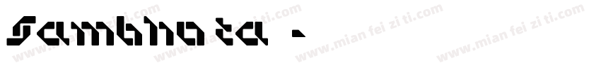Sambho ta下栽字体转换
